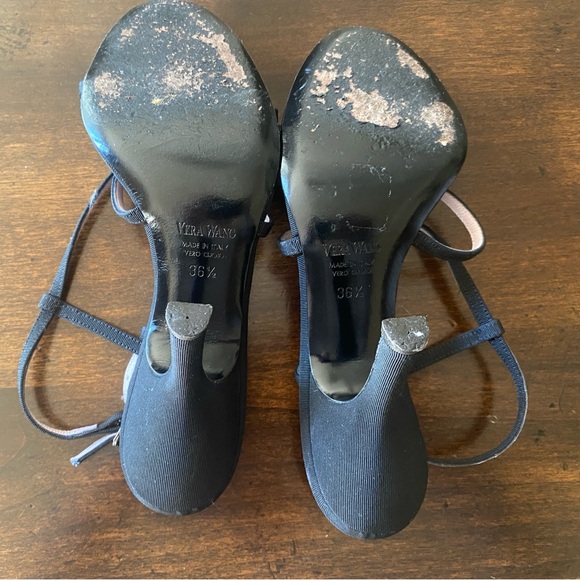 VERA WANG COCKTAIL SHOES BLACK - Picture 7 of 8